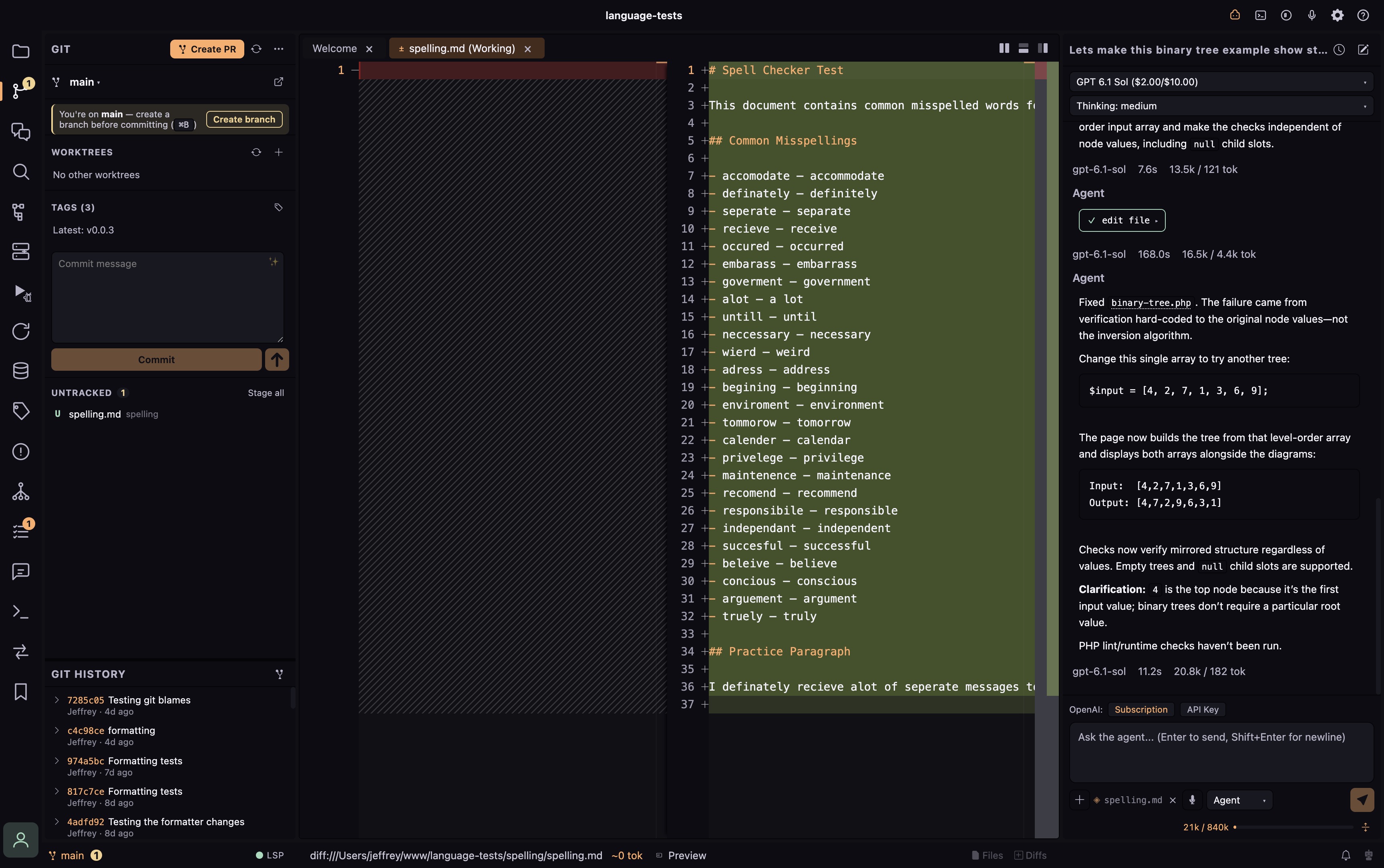 Coder diff viewer for comparing code changes